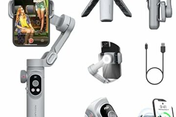 Professional Stabilizer Gimbal for Smartphone OLED Display LED Light Focus Wheel 3-Axis Gimbal Stabilizer for iPhone 15 14 13 12 Pro/Max Galaxy S21-AOCHUAN Smart X Pro