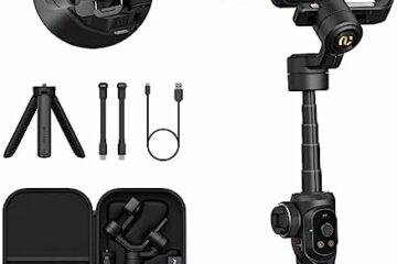 AOCHUAN Smart S2 Phone Gimbal Stabilizer Professional Industry-Standard 3-Axis Gimble w/Extendable Rod Microphone Fill Light Gimbal for iPhone15ProMax/Android Vlogging TikTok YouTube Video Recording