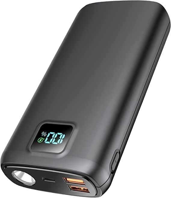 Portable-Charger-Power-Bank - 40000mAh Power Bank PD 30W and QC 4.0 Quick Charging Built-in Bright flashlight LED Display 2 USB 1Type-C Output for Most Electronic Devices on The Market(Carbon Black) 15