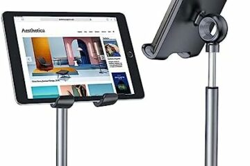 LISEN Cell Phone Stand, Height Angle Adjustable Phone Holer for Desk, Taller Office Desk Accessories iPhone 15 Stand Fits All Mobile Phones, iPhone, Switch, iPads, Tablet 4-10in