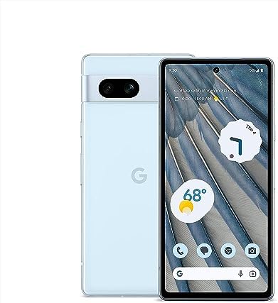 Google Pixel 7a - Unlocked Android Cell Phone - Smartphone with Wide Angle Lens and 24-Hour Battery - 128 GB -  Sea 25